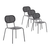 Linea Furniture Bowie Outdoor Armless Dining Chairs
