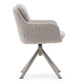 Linea Furniture Seymour Chenille Swivel Armchair
