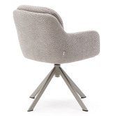 Linea Furniture Seymour Chenille Swivel Armchair