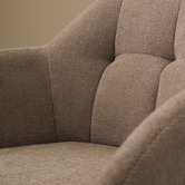 Linea Furniture Meriden Chenille Swivel Armchair