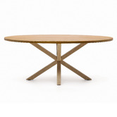 Linea Furniture Argo Oval Acacia Wood Dining Table