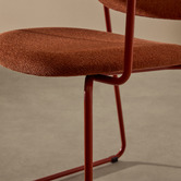 Linea Furniture Haven Chenille Armless Dining Chairs