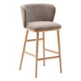 Linea Furniture 65cm Collins Chenille Bar Stools