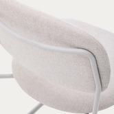Linea Furniture Haven Chenille Armless Dining Chairs