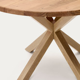 Linea Furniture Argo Round Acacia Wood Dining Table