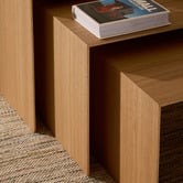 Linea Furniture 3 Piece Leander Nesting Side Table Set