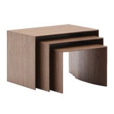 Linea Furniture 3 Piece Leander Nesting Side Table Set