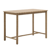 Linea Furniture Soren Rectangular Acacia Wood Outdoor Bar Table