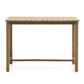 Linea Furniture Soren Rectangular Acacia Wood Outdoor Bar Table