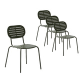 Linea Furniture Bowie Outdoor Armless Dining Chairs