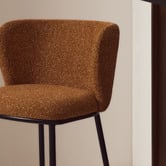 Linea Furniture 65cm Zoe Chenille Bar Stool