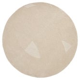 Linea Furniture Aaliyah Jacquard Wool Round Rug