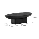 Linea Furniture Easton Acacia Wood Coffee Table