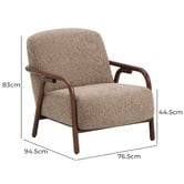 Linea Furniture Reid Chenille Armchair