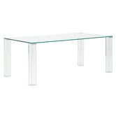 Linea Furniture Amelia Glass Dining Table