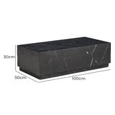 Linea Furniture Luka Marble Coffee Table