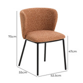 Linea Furniture Zoe Chenille Dining Chair