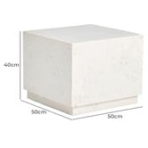 Linea Furniture Luka Marble Side Table