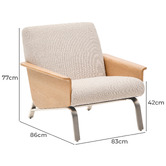 Linea Furniture Olivia Chenille Armchair