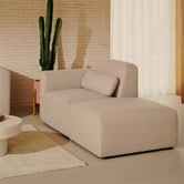 Linea Furniture Addison Corner Armchair &amp; Ottoman Set