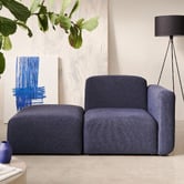 Linea Furniture Addison Corner Armchair &amp; Ottoman Set
