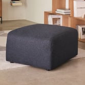 Linea Furniture 65cm Grey Addison Ottoman