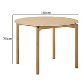 Linea Furniture Venice Round Rubberwood Dining Table