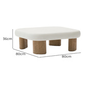 Linea Furniture Palmera Square Cement Outdoor Coffee Table
