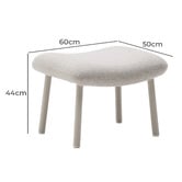 Linea Furniture Florence Upholstered Footstool