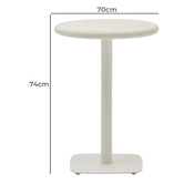 Linea Furniture Brea Round Cement Bistro Table