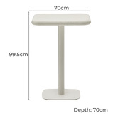Linea Furniture Brea Square Cement Outdoor Bar Table