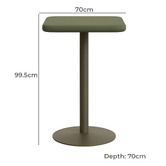 Linea Furniture Claire Square Outdoor Bar Table