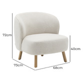 Linea Furniture Villa Chenille Armchair