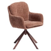Linea Furniture Seymour Chenille Swivel Armchair