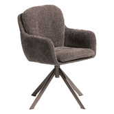 Linea Furniture Seymour Chenille Swivel Armchair