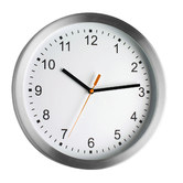 ATW Australia Brushed Aluminium Wall Clock
