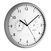 ATW Australia 26.5cm Wall Clock with Thermometer and Hygrometer