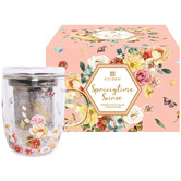Ashdene Springtime Soiree 380ml Double Wall Glass Infuser