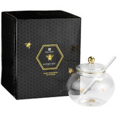 Ashdene Honey Bee Glass Sugar Bowl with Spoon