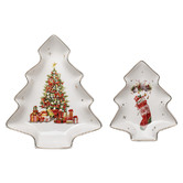Ashdene 2 Piece Spirit of Christmas Tree Platter Set