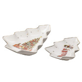 Ashdene 2 Piece Spirit of Christmas Tree Platter Set