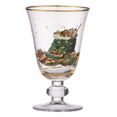 Ashdene 4 Piece Spirit of Christmas 300ml Glass Goblet Set