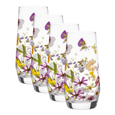 Ashdene Pressed Flowers 540ml Highball Glasses