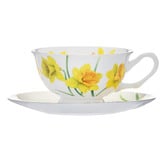Ashdene 2 Piece Botanical Symphony Daffodil Cup &amp; Saucer Set