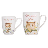 Ashdene 2 Piece Mini Me Bear Mug Set