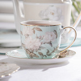 Ashdene Mint Elegant Rose 310ml Teacup &amp; Saucer