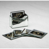 Ashdene 7 Piece Elegant Bee Coaster &amp; Holder Set