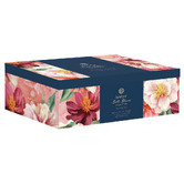 Ashdene 5 Piece Peach Peony Bold Blooms Teapot &amp; Cup Set