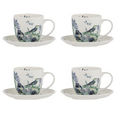 Ashdene Iris Garden 260ml Cups &amp; Saucers