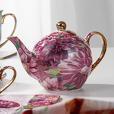 Ashdene Pink Dahlia Bold Blooms 600ml Teapot